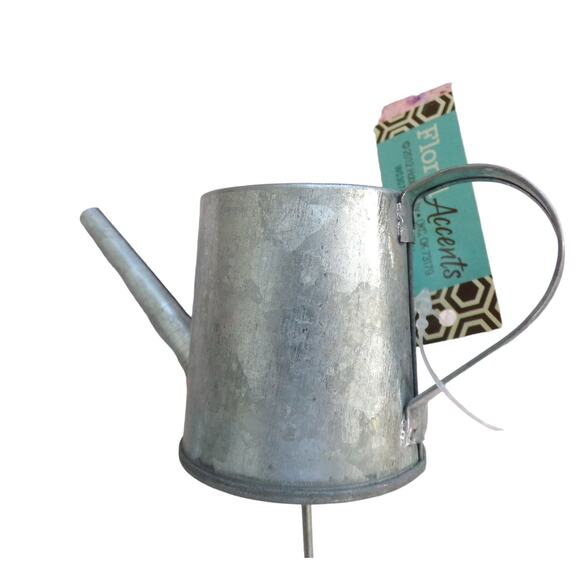 Metal Watering Cans Design Floral Picks set of 2 Hobby Lobby - Picture 2 of 2